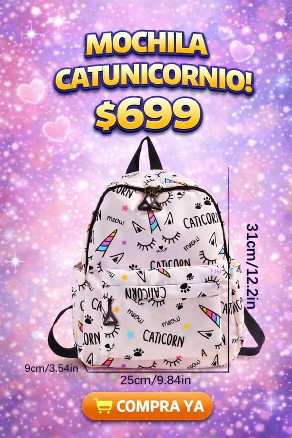 Mochila unicornio 31 cm 